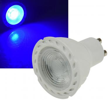 Preview: LED Strahler GU10 "LDS-50" blau 38°, 230V/5W
