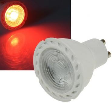 LED Strahler GU10 "LDS-50" rot 38°, 230V/5W