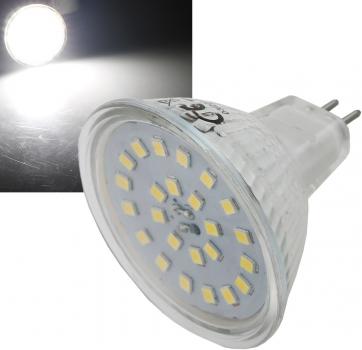 Preview: LED Strahler MR16 "H55 SMD" 120°, 4000k, 420lm, 12V/5W, neutralweiß