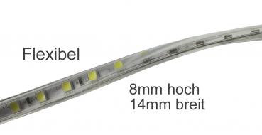 Preview: LED-Stripe "Ultra-Bright" 230V, 5,0m 630 Lumen/Meter, weiß