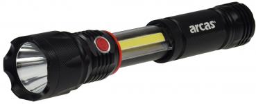 Preview: LED-Taschenlampe ARCAS 3-in1, 3W, 350lm Taschenlampe, Arbeitsleuchte, Pannenwarn