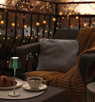 Preview: LED-Tischleuchte INITA kabellos für innen & außen, aufladbar per USB-Anschluss, max. 1,2W