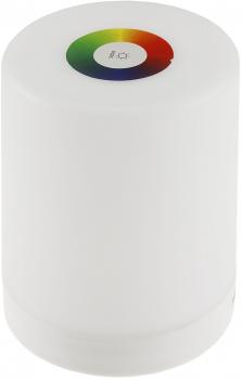 Preview: LED Tischleuchte mit Touch-Funktion Li-Akku, Warmweiß + RGB