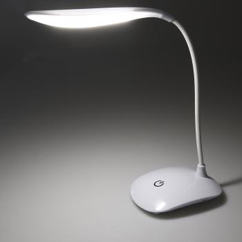 Preview: LED Tischleuchte mit Touch-Schalter Schwanenhals, 3 Helligkeitsstufen