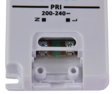 Preview: LED-Trafo 230V auf 12V=, 0,5-20 Watt Ein 180-240V, Super SlimLine