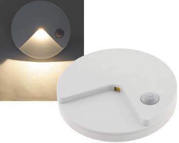 LED Treppenlicht mit Bewegungsmelder integr. Akku, warmweiß, Slim: 80x14mm