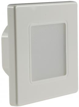 Preview: LED Wand-Einbauleuchte "EBL 86" 2,5W, 3000k, warmweiß, Rahmen cremeweiß