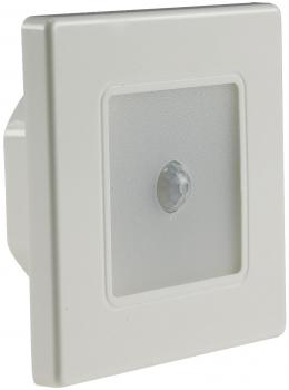Preview: LED Wand-Einbauleuchte "EBL 86 PIR" 2,5W, 3000k, warmweiß, Rahmen cremeweiß