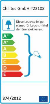 Preview: LED-Wandleuchte "CTW-2" für 2x GU10, IP44, Gehäuse weiß