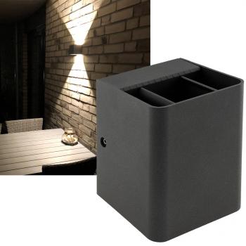 LED Wandleuchte "Fachada" IP54, 2x3W, 3000K, warmweiß