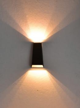 Preview: LED Wandleuchte "Hilera 6" IP44, 2x3W, 2900K, warmweiß