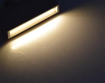Preview: LED Wandleuchte "KWL-158", eckig IP65, 3W, 200Lm, Kunststoff, warmweiß