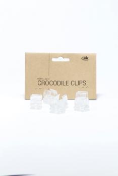 Preview: LED Lichtschlauch Clips Crocodile transparent 25 Stück