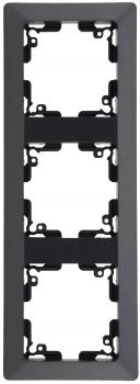 Preview: MILOS 3-fach Rahmen Anthrazit