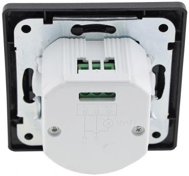 Preview: MILOS Bewegungsmelder, 160°, Anthrazit 250V~, 400W, inkl. Rahmen, LED geeignet