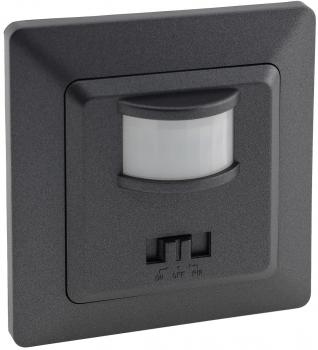 MILOS Bewegungsmelder, 160°, Anthrazit 250V~, 400W, inkl. Rahmen, LED geeignet