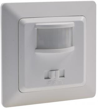 Preview: MILOS Bewegungsmelder, 160°, weiß matt 250V~, 400W, inkl. Rahmen, LED geeignet