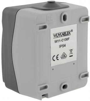 Preview: NUQUI Feuchtraum Taster IP54, Aufputz, 250V / 10A