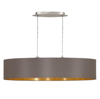 EGLO Pendelleuchte MASERLO cappuccino/gold