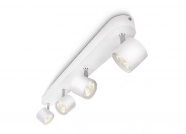 Preview: Philips LED-Spot Star 4flg. 4x4W dimmbar weiß