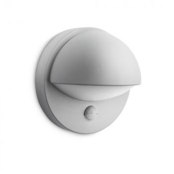 Philips LED-Wandleuchte June grau mit Bewegungsmelder, 1x42 Watt, 230 V