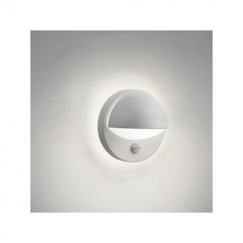 Preview: Philips LED-Wandleuchte June grau mit Bewegungsmelder, 1x42 Watt, 230 V