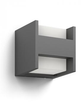 Philips Lighting myGarden Wandleuchte Arbour anthrazit 2x4,5W