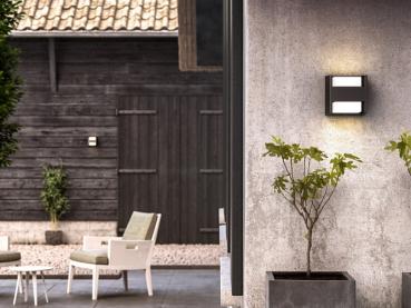 Preview: Philips Lighting myGarden Wandleuchte Arbour anthrazit 2x4,5W