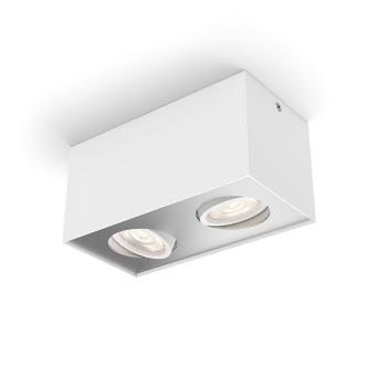 Preview: Philips MyLiving Box Warm Glow LEDSpot 2 flg. weiß