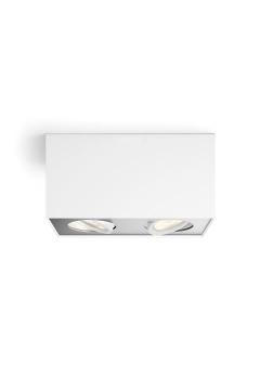 Preview: Philips MyLiving Box Warm Glow LEDSpot 2 flg. weiß