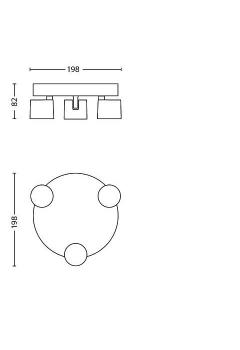 Philips myLiving LED Spot Star 3x4,5W weiß