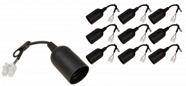 Renovierfassung McShine E27, mit 11cm Kabel und Aufhänger, 10er-Pack