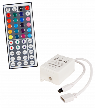 RGB-Controller McShine für LED-Stripes inkl. Mega-Fernbedienung mit 44 Knöpfen