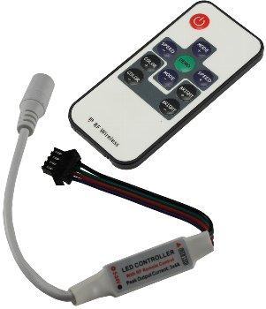 RGB LED-Stripe Controller Funk Funk-Fernbedienung, 12-24V, max. 72Watt