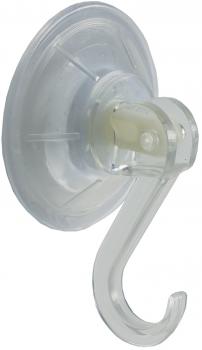 Preview: Saugnapf "Profi-45" Kunststoffhaken 10er Pack, transparent, Ø 45mm