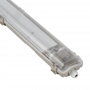 Feuchtraumfassung Feuchtraum-Wannenleuchte für 2 LED Röhren Länge wählbar