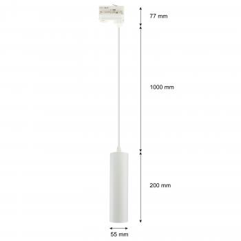 MADARA MINI II GU10 3-Phasen-Strahler für austauschbare Leuchtmittel, weiß, 250V