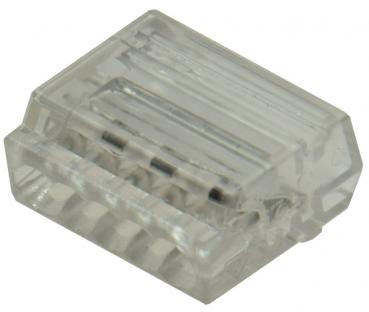 Preview: Steckbare Dosenklemmen, 50er Pack 1-polig, 5 Klemmstellen, 1-2,5mm²