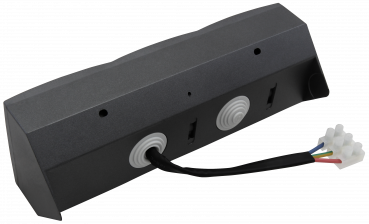 Preview: Steckdosenblock McPower "Flair" anthrazit, 2-fach Schutzkontakt + 2x USB