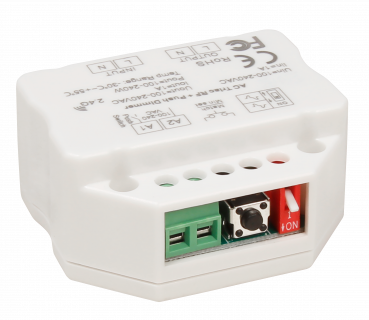 Preview: Tast-Dimmer McShine TD-24 LED-geeignet, max. 240W, 230V, passend für UP-Dose