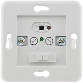 Preview: Unterputz PIR-Bewegungsmelder 160° LED geeignet, 3-Draht Technik, weiß