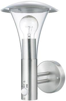 Wandleuchte "Eleganz" IP44 Bewegungsmelder, 8m Reichweite