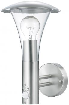 Preview: Wandleuchte "Eleganz" IP44 Bewegungsmelder, 8m Reichweite