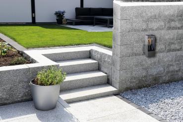 Preview: Wandleuchte LAVEN mit Bewegungssensor für den Außenbereich, Leuchtmittel austauschbar, E27