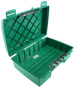 Preview: Wetterfeste Garten-Kabelbox, IP55 verschließbar, 35x24x12cm, grün