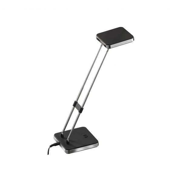 Tischleuchte silber/schwarz