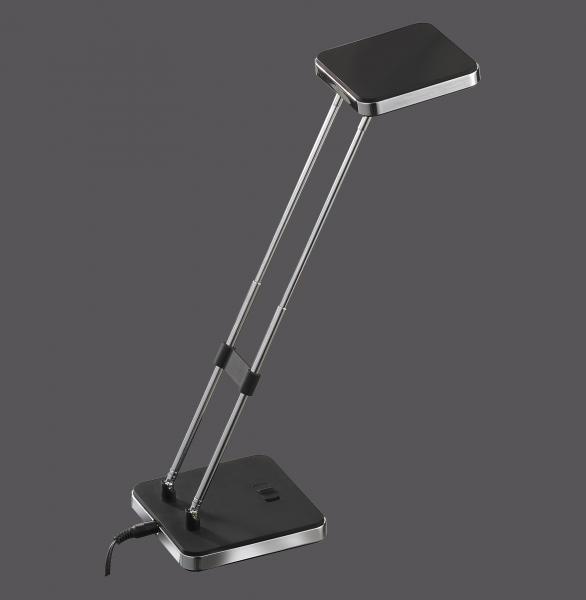 Tischleuchte silber/schwarz