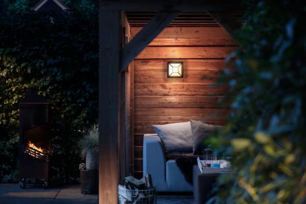 Philips Lighting myGarden LED-Wandleuchte Drosera schwarz