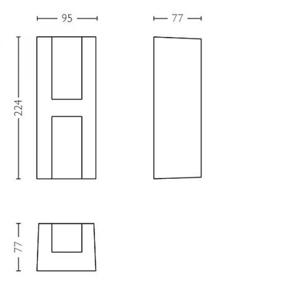 Philips Lighting myGarden LED-Wandleuchte Shadow