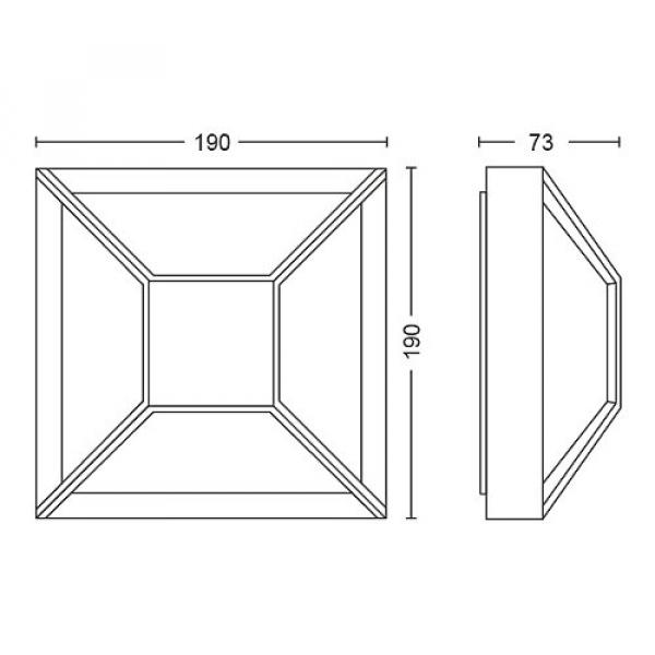 Philips Lighting myGarden LED-Wandleuchte Drosera schwarz